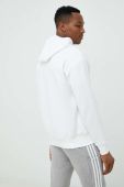 Кофта adidas чоловіча колір білий з капюшоном з принтом