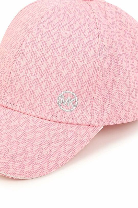 Дитяча бавовняна шапка Michael Kors колір рожевий візерунок