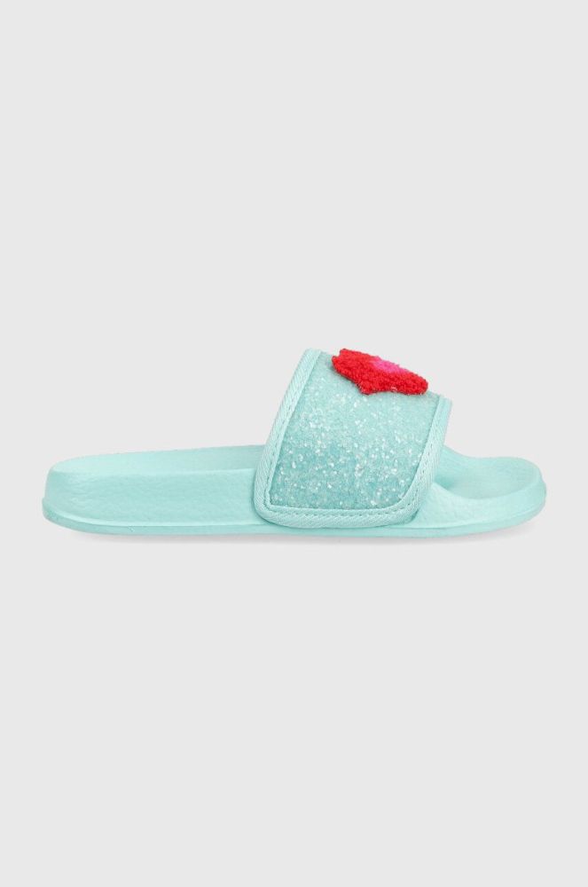 Дитячі шльопанці Agatha Ruiz de la Prada колір бірюзовий (3073901)