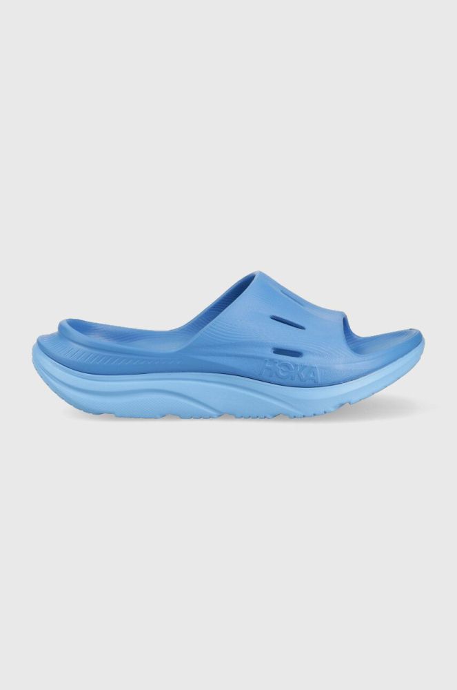 Шльопанці Hoka ORA Recovery Slide 3 чоловічі 1135061-CSAA колір блакитний