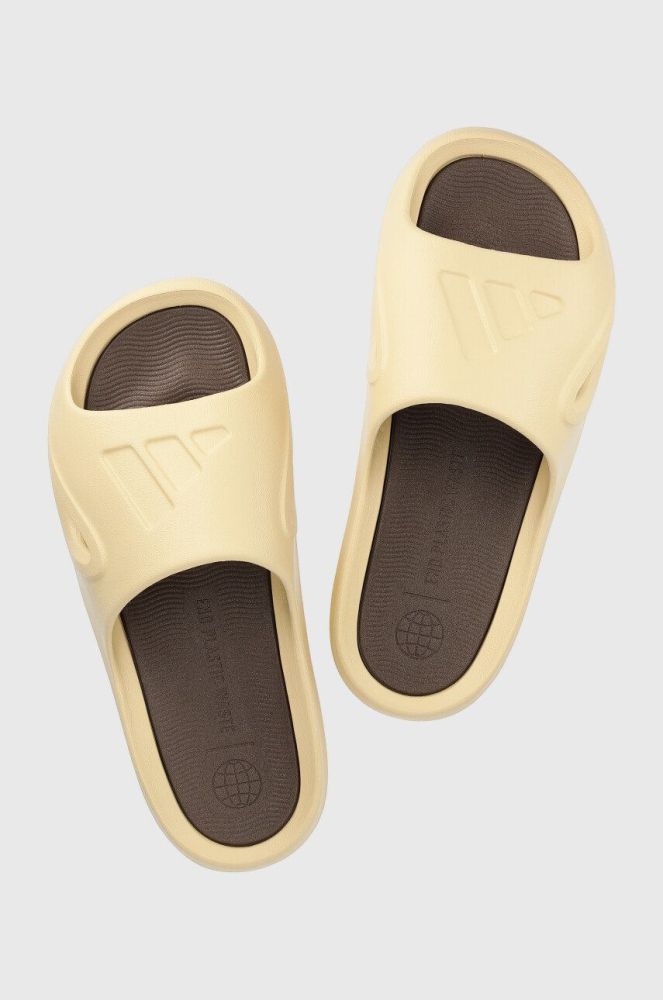 Шльопанці adidas колір бежевий (2965103)
