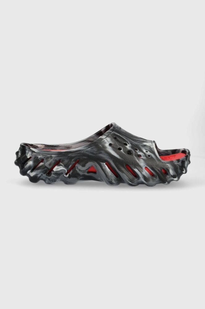 Шльопанці Crocs Echo Marbled Slide колір чорний 208467