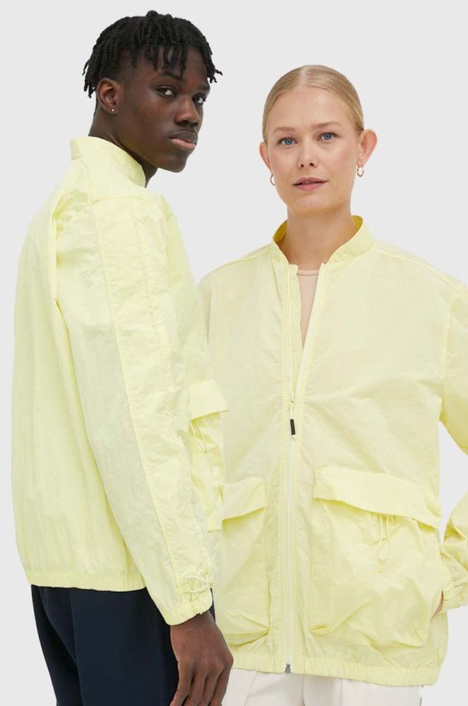 Дощовик Rains 18960 Bomber Jacket колір жовтий перехідна