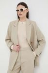 Піджак Lovechild Arizona колір бежевий oversize однотонний