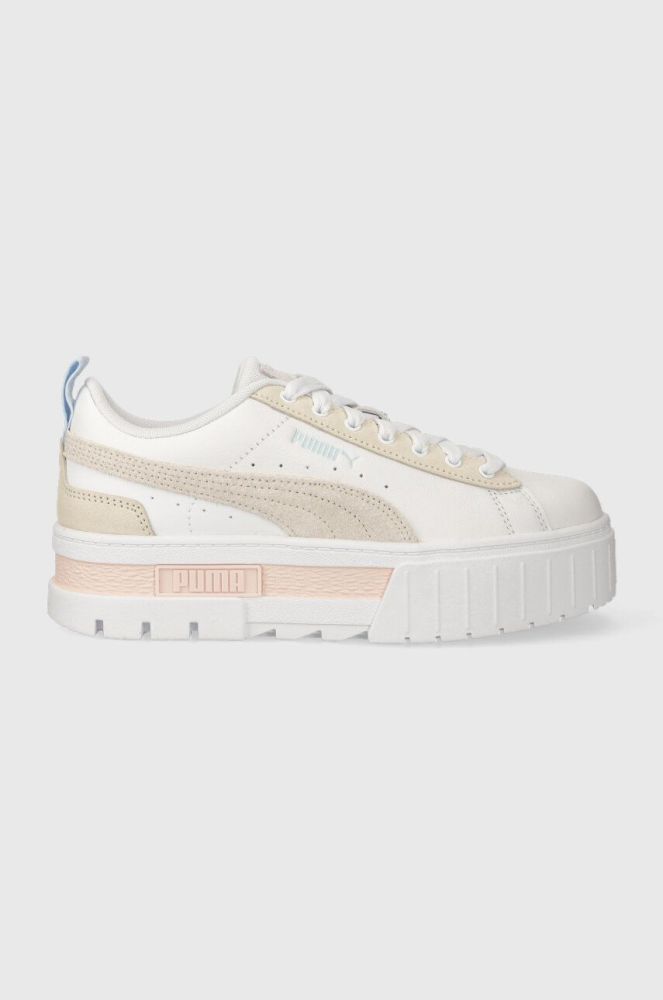 Шкіряні кросівки Puma Mayze Mix Wns колір білий 387468-05