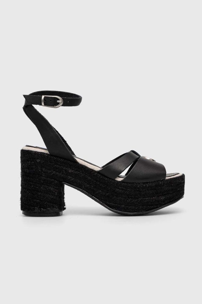 Шкіряні сандалі Pepe Jeans TAFFY колір чорний PLS90602