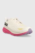 Бігові кросівки Hoka One One Clifton 9 колір бежевий