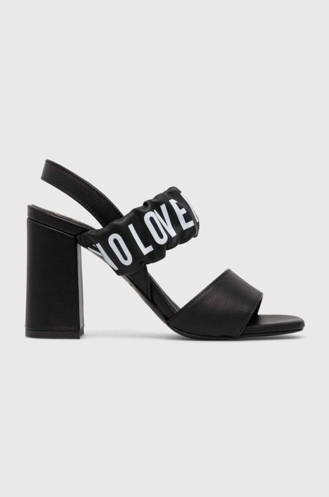 Шкіряні сандалі Love Moschino колір чорний JA16358G0GIE0000