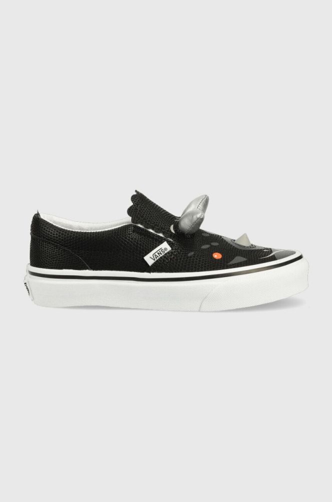 Дитячі кеди Vans Triceratops Slip On DINO DKGRN колір чорний