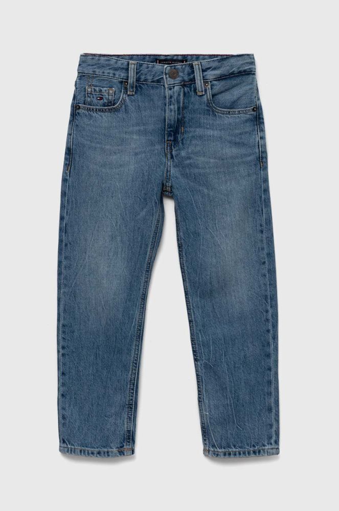 Дитячі джинси Tommy Hilfiger Skater Bleach колір блакитний