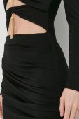 Сукня Elisabetta Franchi колір чорний maxi облягаюча (2937145)