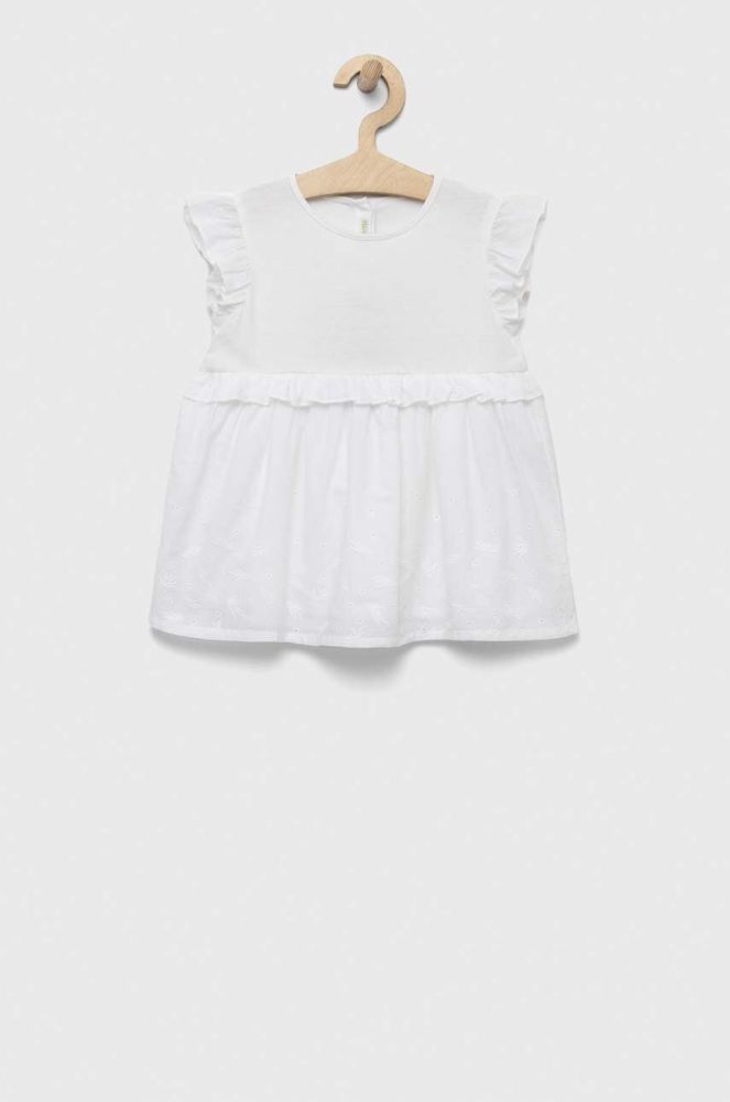 Сукня для немовлят United Colors of Benetton колір білий mini розкльошена (3279677)