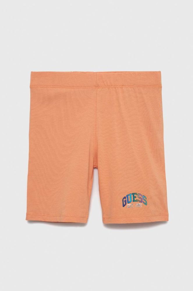 Дитячі шорти Guess колір помаранчевий однотонні (2883239)