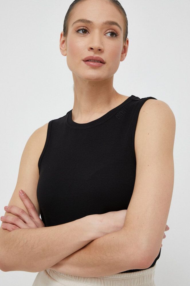 Топ Dkny жіночий колір чорний (3228915)