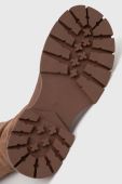 Чоботи GOE жіночі колір коричневий на плоскому ходу злегка утеплена MM2N4065.BROWN